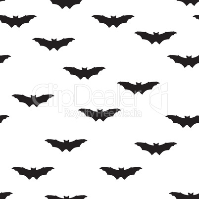 Halloween bat seamless pattern. Holiday Halloween background