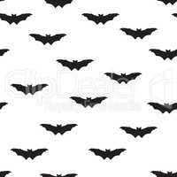 Halloween bat seamless pattern. Holiday Halloween background