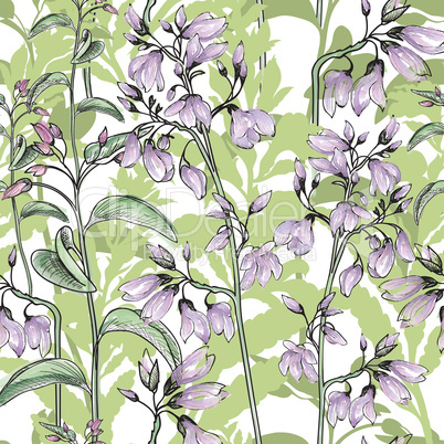 Floral seamless pattern. Flower background. Flourish garden