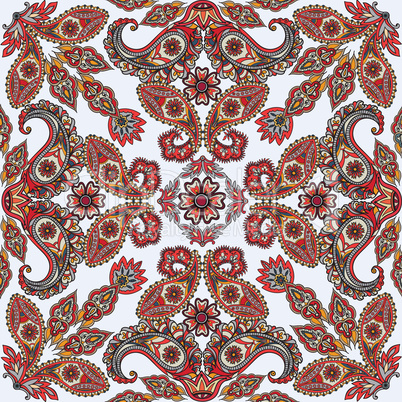 Floral seamless background. Oriental ornament. Flower pattern.