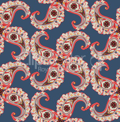 Floral seamless background. Oriental ornament. Flower pattern.