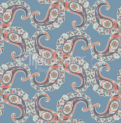 Floral seamless background. Oriental ornament. Flower pattern.