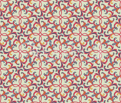 Floral seamless background. Oriental ornament. Flower pattern.