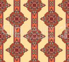 Abstract floral ornamnet. Flourish ornamental seamless pattern