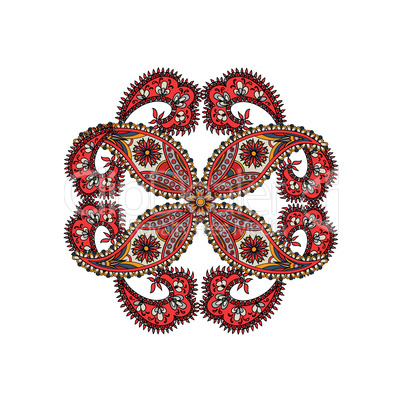 Arabic ornament background Oriental ethnic mandala amulet.