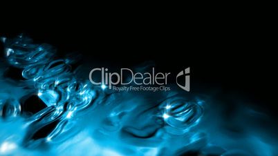 Blue liquid abstract background seamless loop