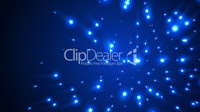 Abstract blue light dots futuristic background seamless loop