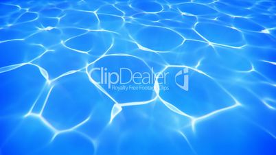 Blue water surface refraction background seamless loop