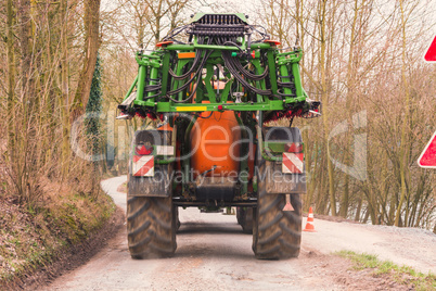 Tractor with Agricultural machine