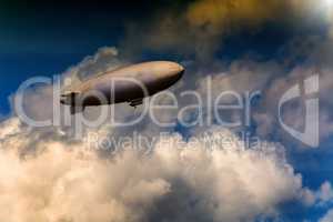 Airship for advertising and for sightseeing flights