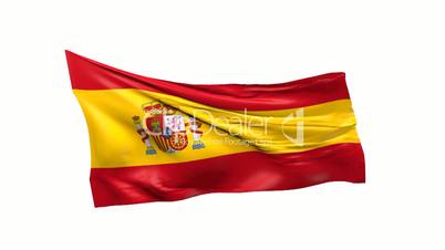 Flag of Spain on white