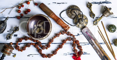 Tibetan religious objects for meditation