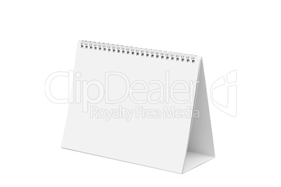 desk calendar isolated on white with clipping path