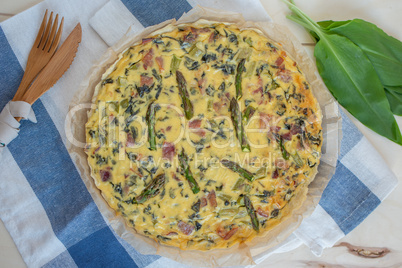 Spargel Quiche