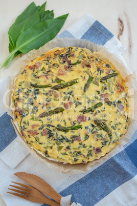 Spargel Quiche