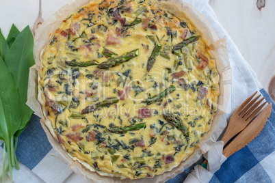 Spargel Quiche