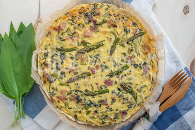 Spargel Quiche