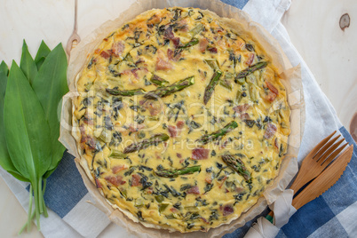 Spargel Quiche