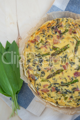 Spargel Quiche