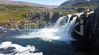 Iceland waterfall