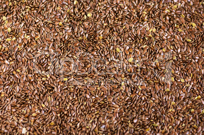 flax seeds, top view, full frame