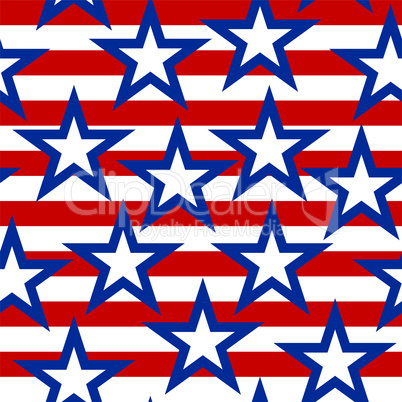 Seamless American pattern background.