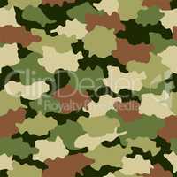 Seamless camouflage pattern background.
