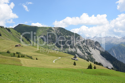 Landschaft am Faschinajoch