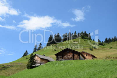 Almhütte am Faschinajoch