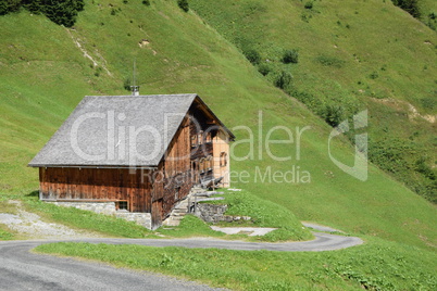 Almhütte am Faschinajoch