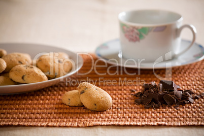 Cookies with chocolate chips