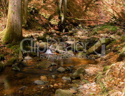 Little german canyon at the mountain Rhoen