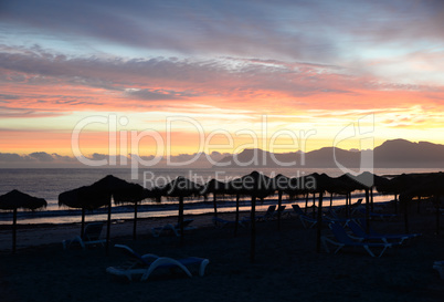 Strand bei Can Picafort, Mallorca, morgens