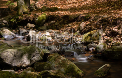 Little german canyon at the mountain Rhoen