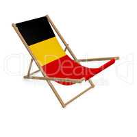 Deckchair with the flag or Belgium
