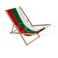 Deckchair with the flag or Bulgaria