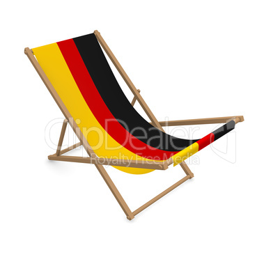 Deckchair with the flag or Germany