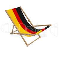 Deckchair with the flag or Germany