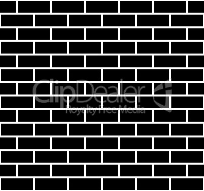 Illustration of seamless brick wall