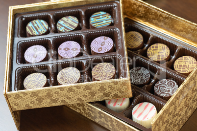 Decorative Box of Artisan Fine Chocolate Candy