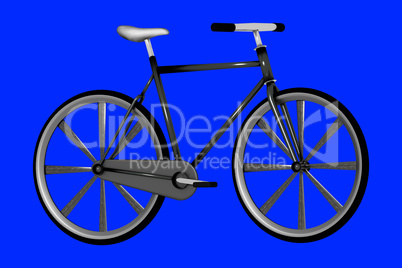 Modern bicycle, 3d illustration