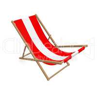Deck chair with the flag or Austria