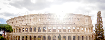 view of the Colosseum in Rome