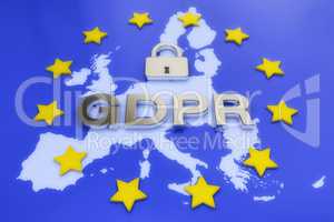 3d render - General Data Protection Regulation (GDPR) - European