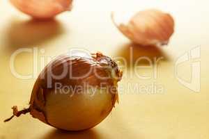 Onion close up. Healthy food