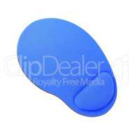 blue Mouse Pad isolated on white background