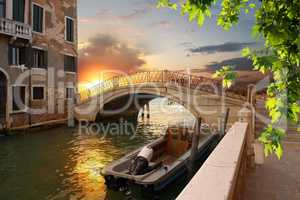 Old bridge in Venice