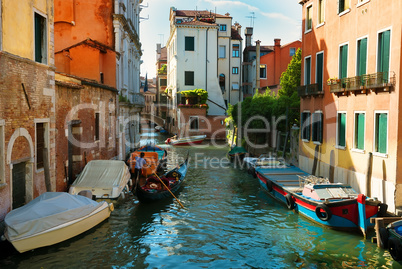 Boats in venetian