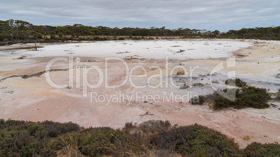 Salzsee im Outback von Western Australia