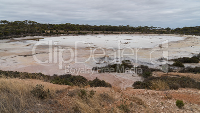 Salzsee im Outback von Western Australia